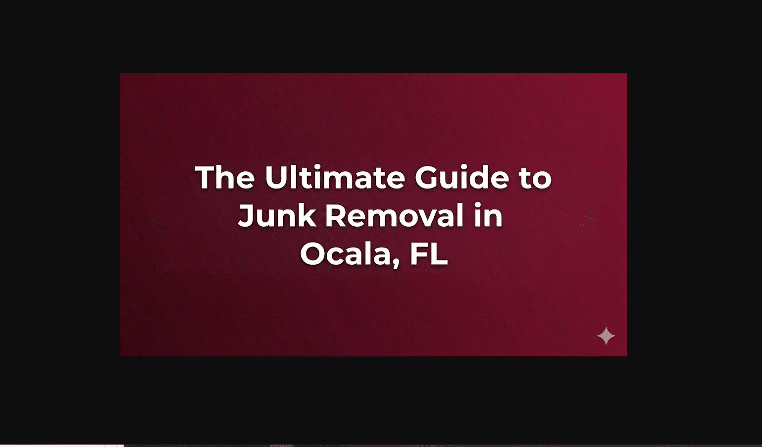 The Ultimate Guide to Junk Removal in Ocala, FL